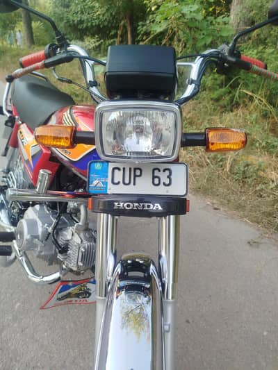 all okay bike red colour bike 2024 model Islamabad number