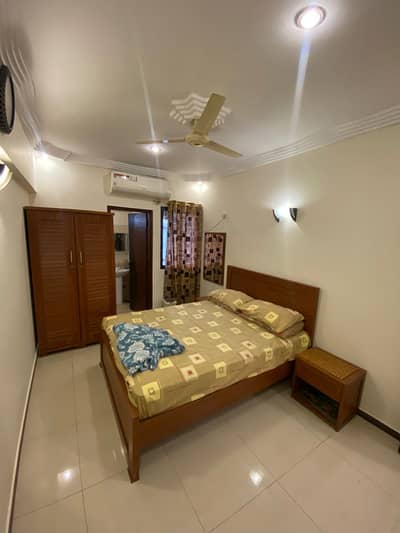 Defence Dha phase 6 Bukhari commercial Fully furnish 3 bed D D apartment available for rent