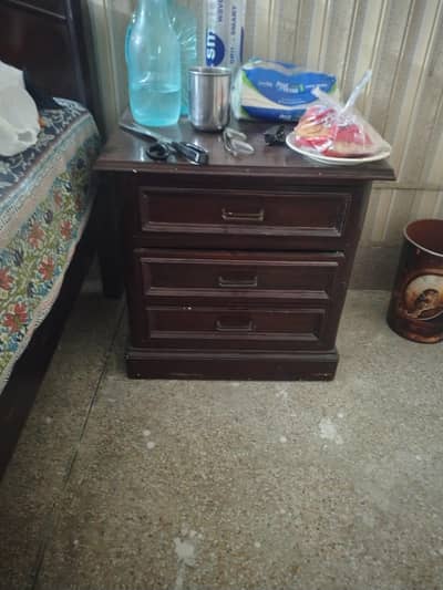 Wooden Bed With Spring Matress