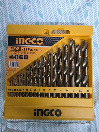 Ingco Metal 19 PCs High speed drill bit set