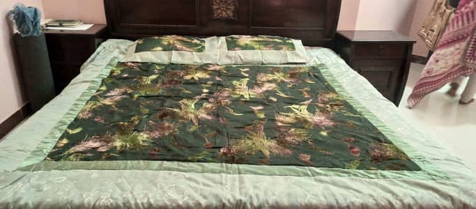 Quilted bedsheet / bridal bedsheet
