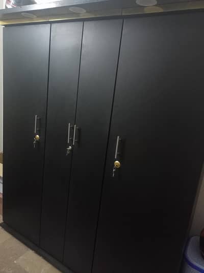 Brand New Closet (Almaari) Black 6*7 size(4 door)