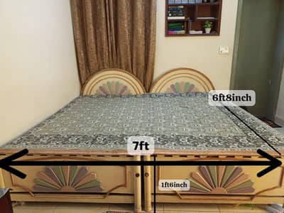 2 Single Beds along with mattress