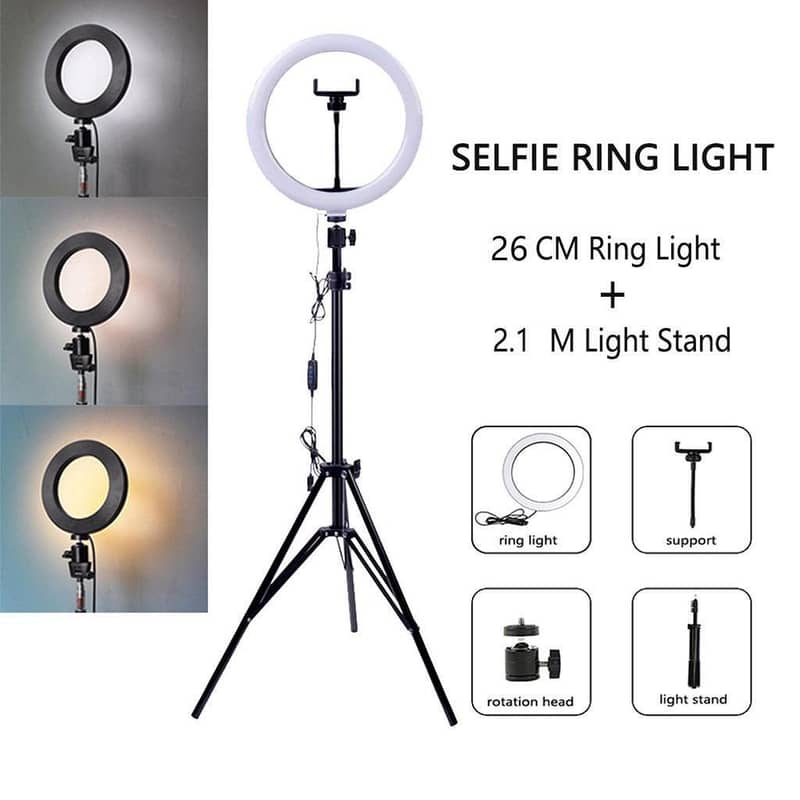 Ring light with 7ft Stand 8