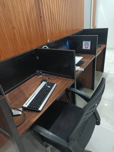 Office workstations separate cabins