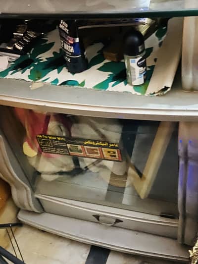 Nobel tv with woofer and tv trolly