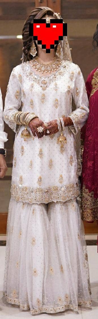 nikkah dress gharara