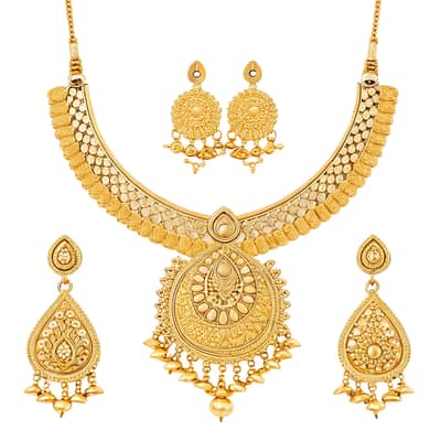 Unused gold set or karry