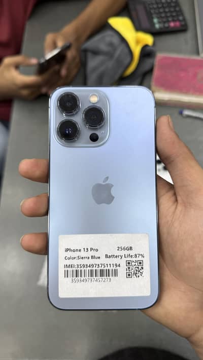 apple iphone 13 pro official pta approved 256gb 87% battery health