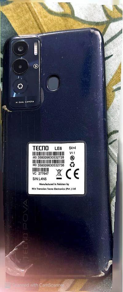 Tecno pova neo 6000MH Battery