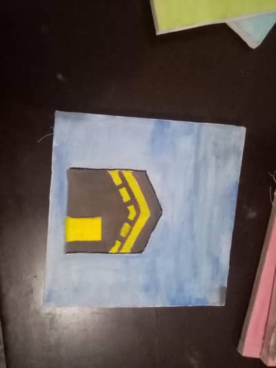 canvas ke uper dagy se kadai ki hoi ha