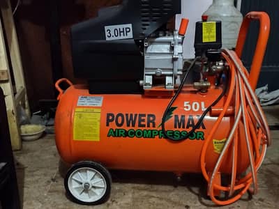 Power Max Air Compressor 50L 3.0HP Fully New
