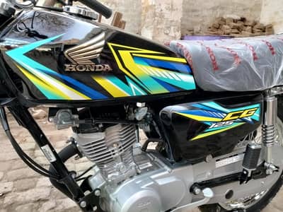 Honda CG125 Black brand new zero meter