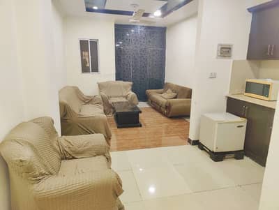 One bed full furnished flat for rent in civic center phase 4 bahria town rawlapindi