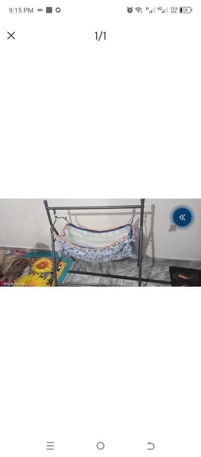 baby sleeping swing jhoola with cloth