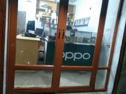 shop door wooden mirror