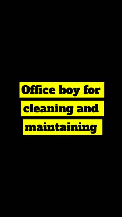 Need office boy