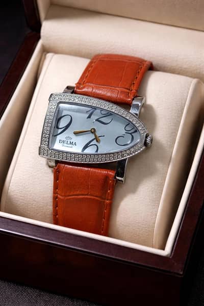 Vintage Delma swiss made watch with 120 natural diamonds