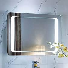 Led glass mirror