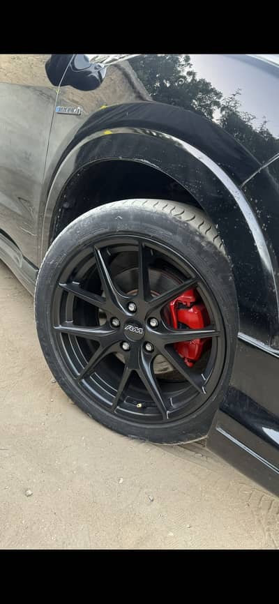 17 Inch 114 pcd 5 nut rims with tires