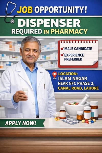 Need Qualified Dispenser from 3 pm to 10pm.