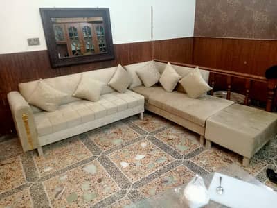 L shape 8 seater sofa set