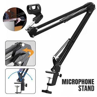 Syga Microphone Metal Stand 35cm Universal Desktop Mic Stand