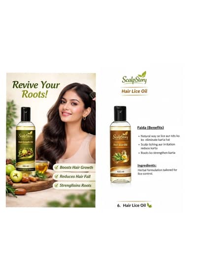 Hair Growth Oil , Hair Lice Oil , ScalpStory Hair Growth