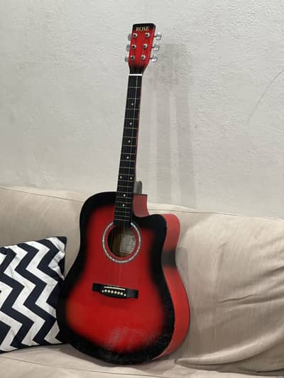 Guitar acoustic jumbo size