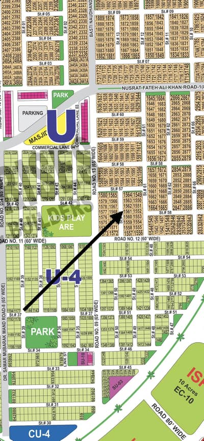 1 Kanal Possession Plot For Sale In Sector U, Near Education City Fast, NUML, ISP And Matital Gate In Just 60 Lacs