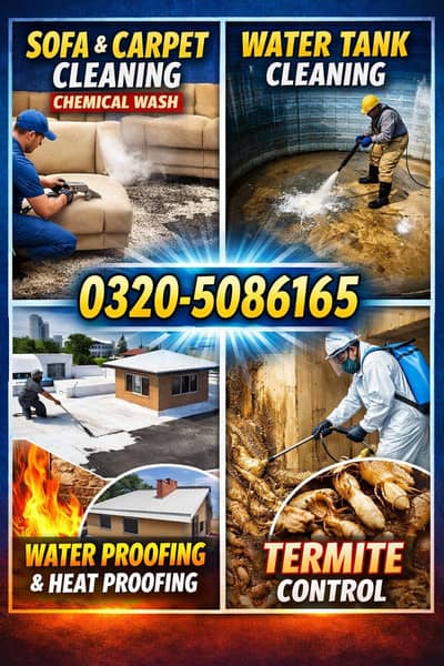 Termite Proofing Sofa & Carpet Cleaning /Water Tank Cleaning