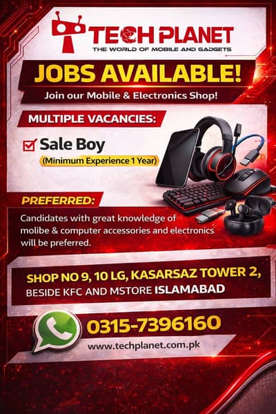 Sale person for mobile shop