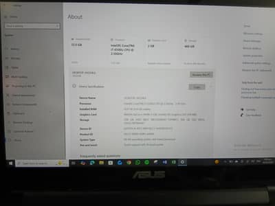 Asus Laptop for Sale 6th Generation I7