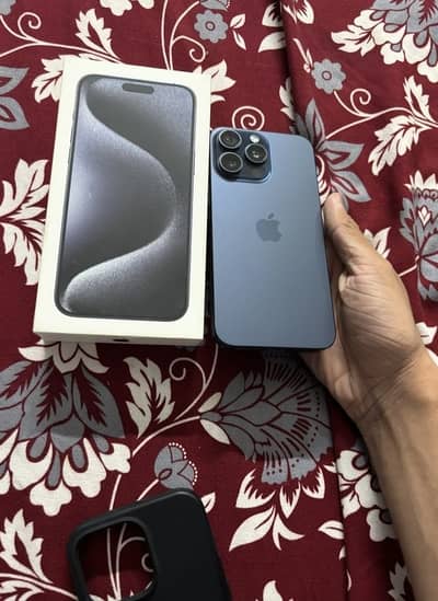 Iphone 15 pro max non pta jv 256gb with box 89% battery health