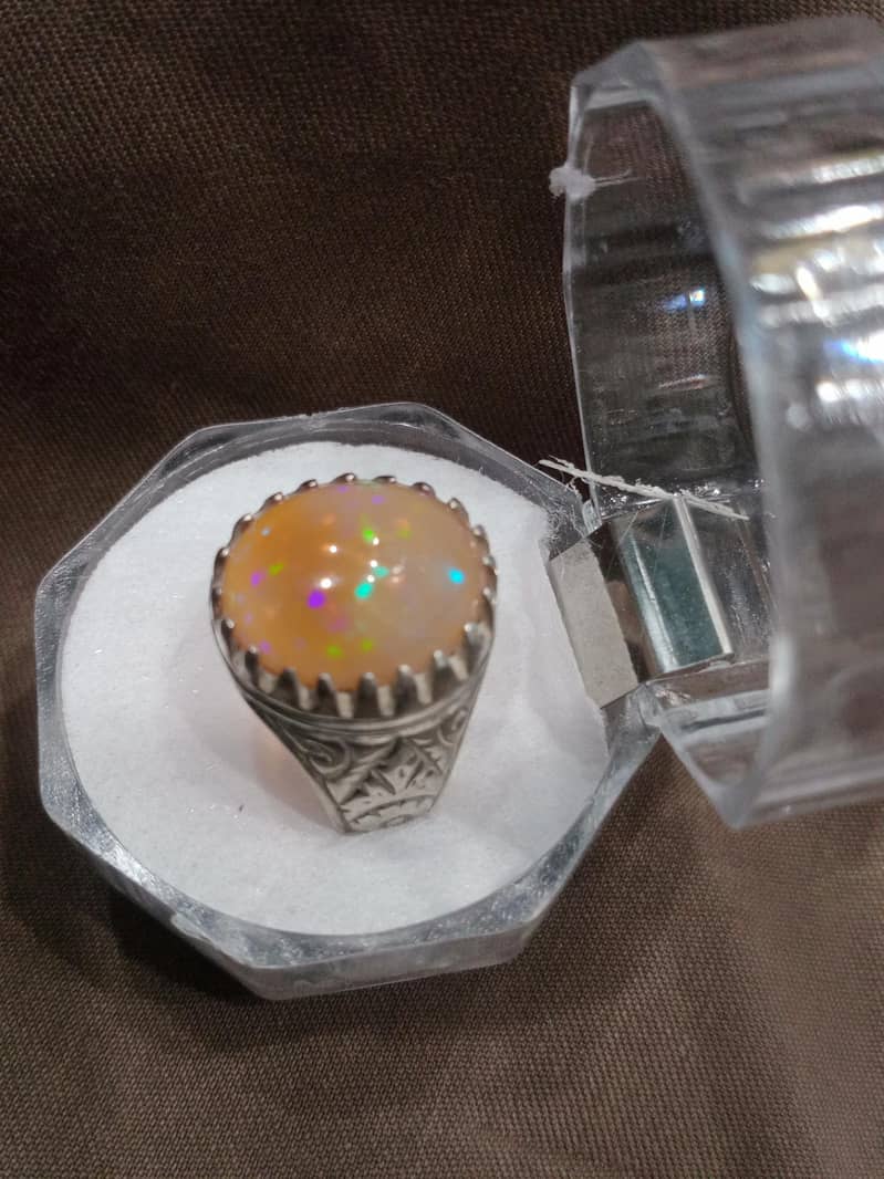 opal Ring    /.   Aqeeq Ring 1