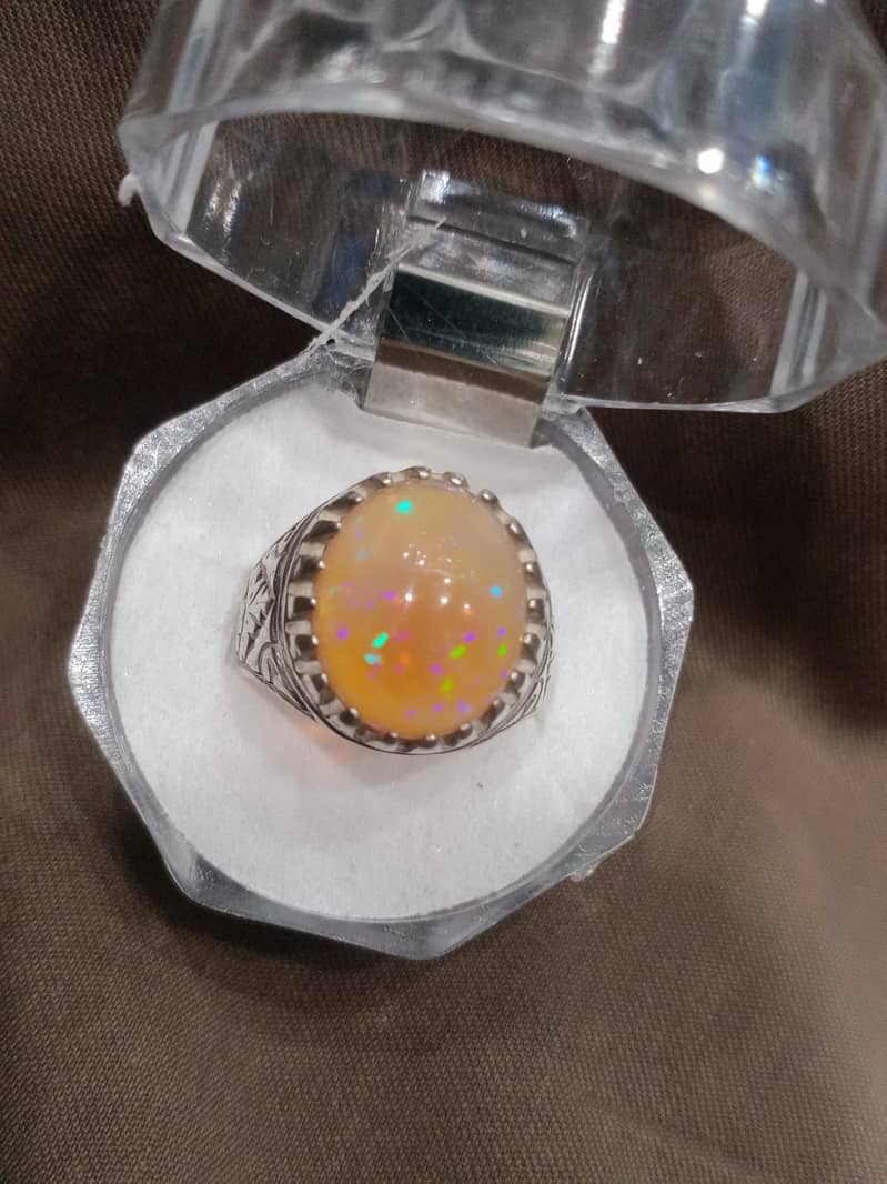 opal Ring    /.   Aqeeq Ring 2