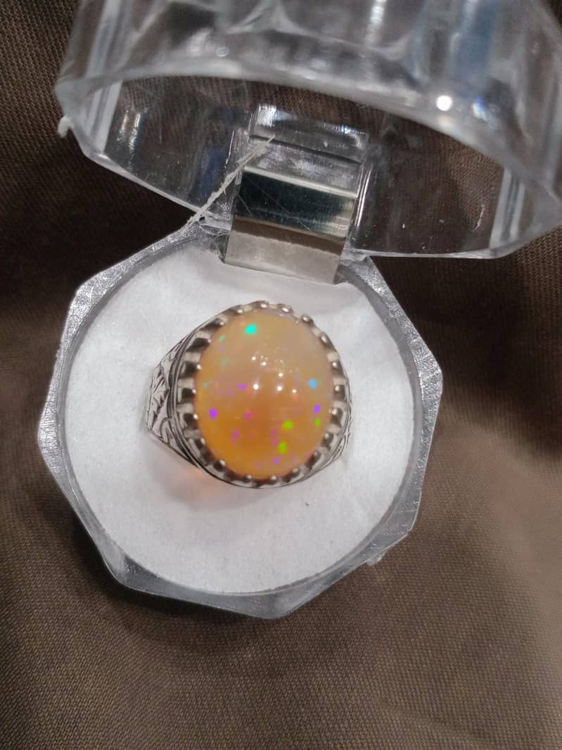 opal Ring    /.   Aqeeq Ring 3