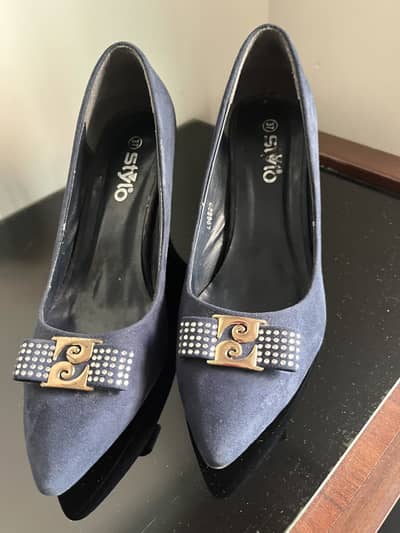 Blue colour shoes in good condition