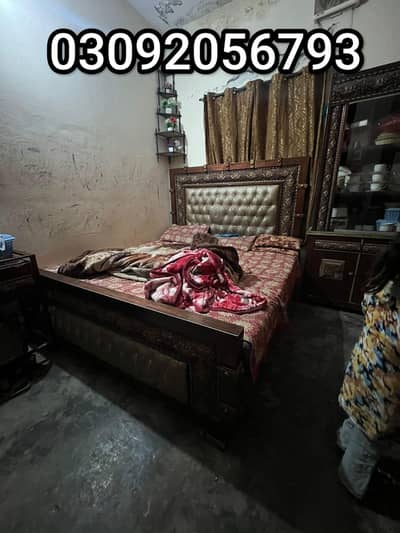 Iron Dubble Bed|iron single bed|Bed set|iron furniture|03092056793