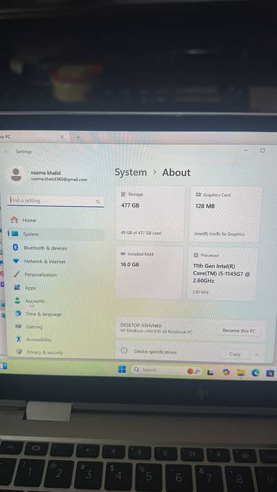 HP x360 830 notebook