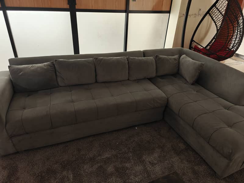 L Shaped sofa 1