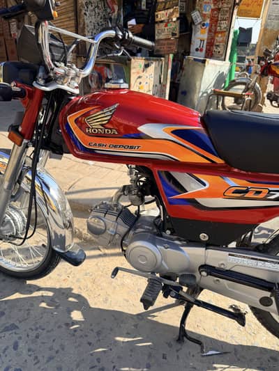honda cd 70 2025 10by10 all punjab number