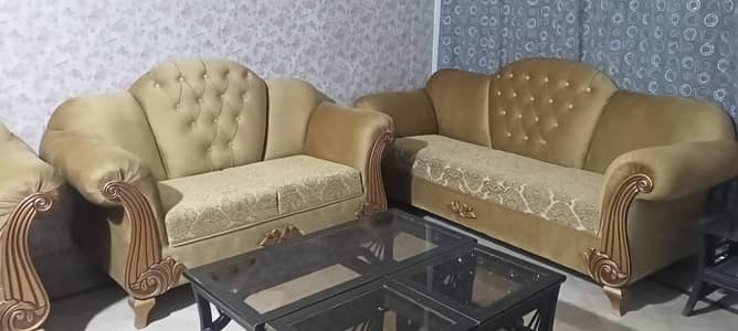 Sofa Set | Luxury Sofa Set | Six Seater Sofa Set | Wooden sofa