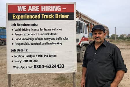 Truck Driver Required / Driver Job / Driver Job in Sialkot / Job