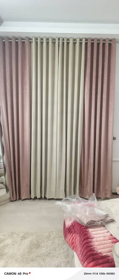 plain white curtain/white curtain/blinds/wall design