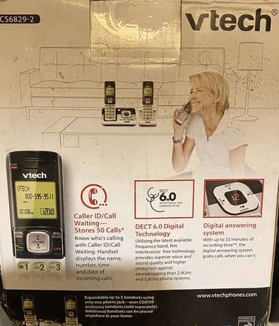 Vtech cordless phone set. Import from usa