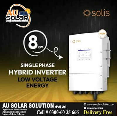 Solis Inverter 8KW | Single Phase | On Grid Inverter | Solar Panels