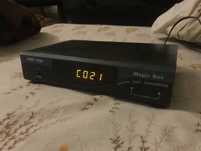 Digital CATV converter box. Cable converter