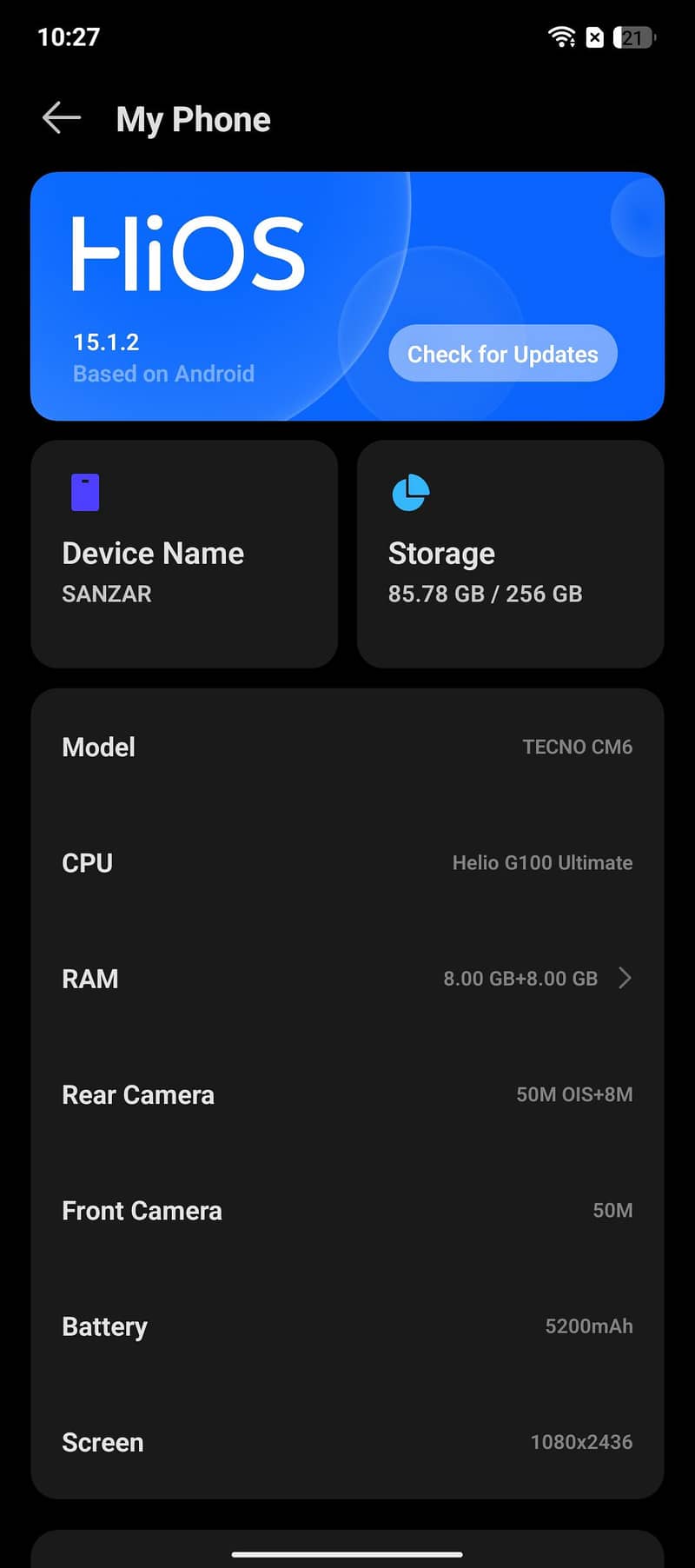 Tecno camon 40 pro 6