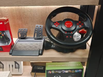 Xtrike Me Gp-903 Racing Wheel With Dual Vibration Motors Realistic